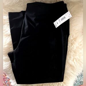NWT Black Stretch Elastic Band Slip-On Side Pocket Pants